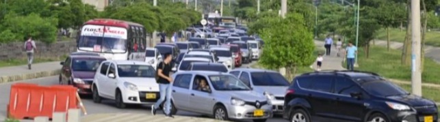 Caos en Circunvalar tras obras de intercambiador vial en Alameda 2