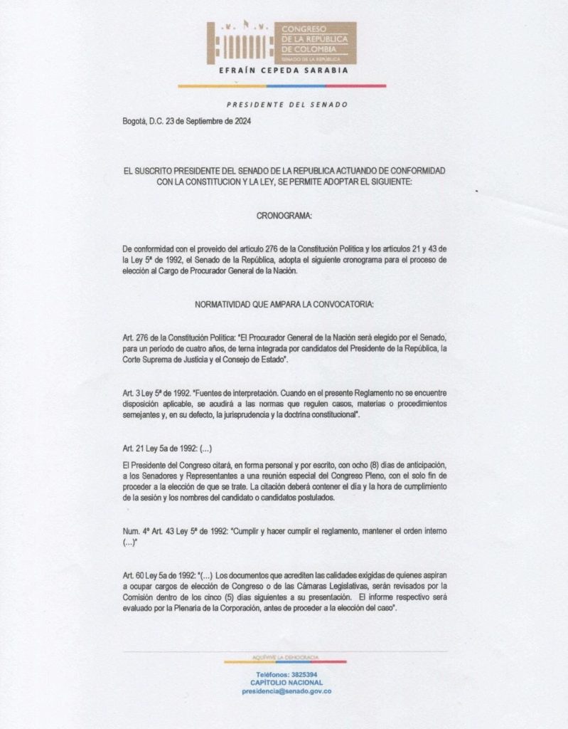 Elección del nuevo Procurador General será el 2 de octubre 2 GYL86izXoAEpO5F