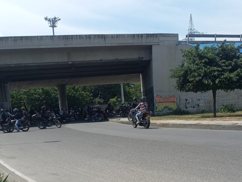 Protesta de mototaxistas en Santa Marta Movilizacion en reclamo por medidas 22injustas22 de control vial