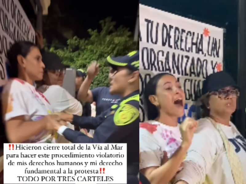 "Violencia institucional": Karol Solís denuncia intimidación de la fuerza pública de Puerto Colombia durante protesta pacífica en Papiros 1 Violencia institucional Karol Solis denuncia intimidacion de la fuerza publica de Puerto Colombia durante protesta pacifica en Papiros
