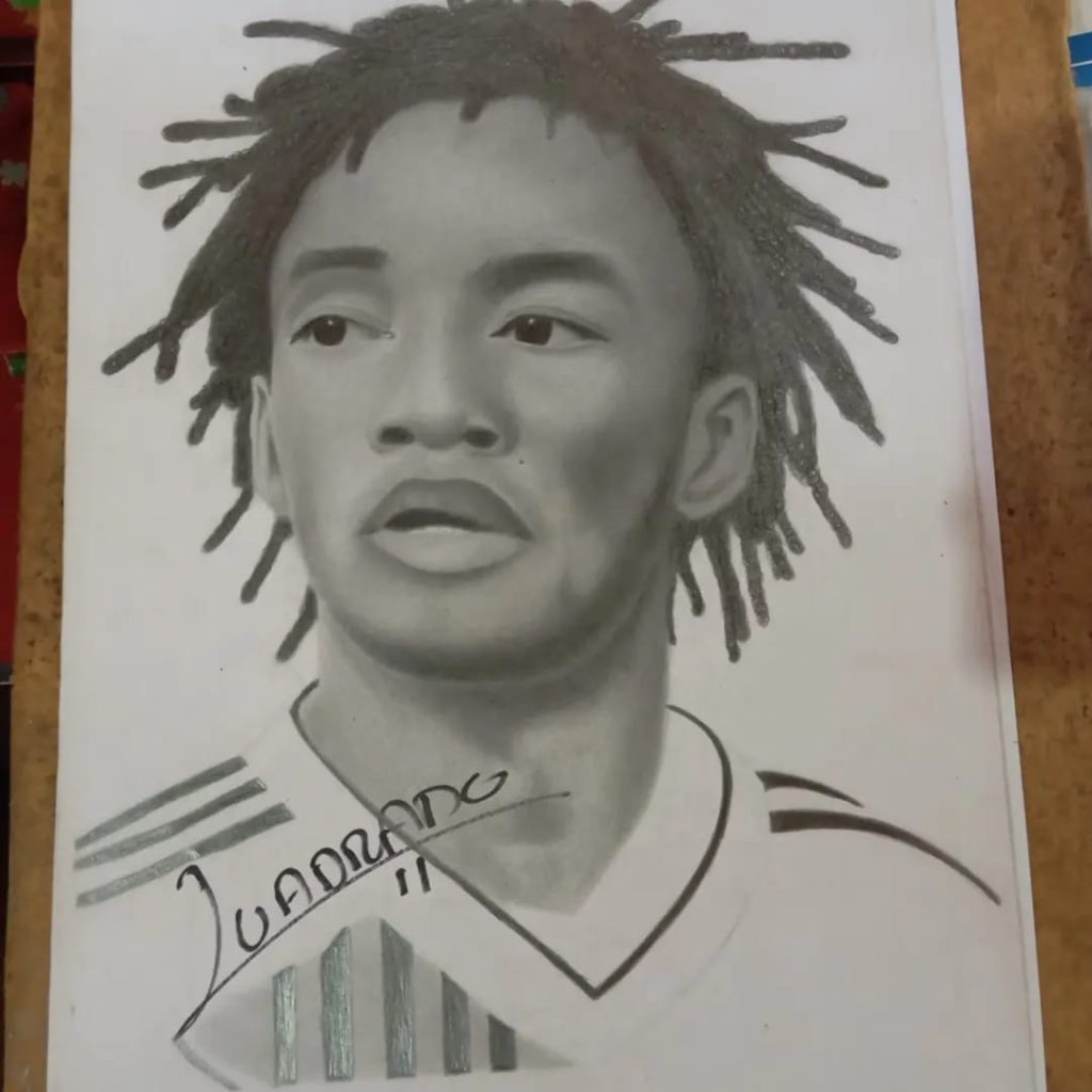 Adalberto Viñas, el artista que retrata la cara del fútbol colombiano 1 WhatsApp Image 2024 09 18 at 09.41.27