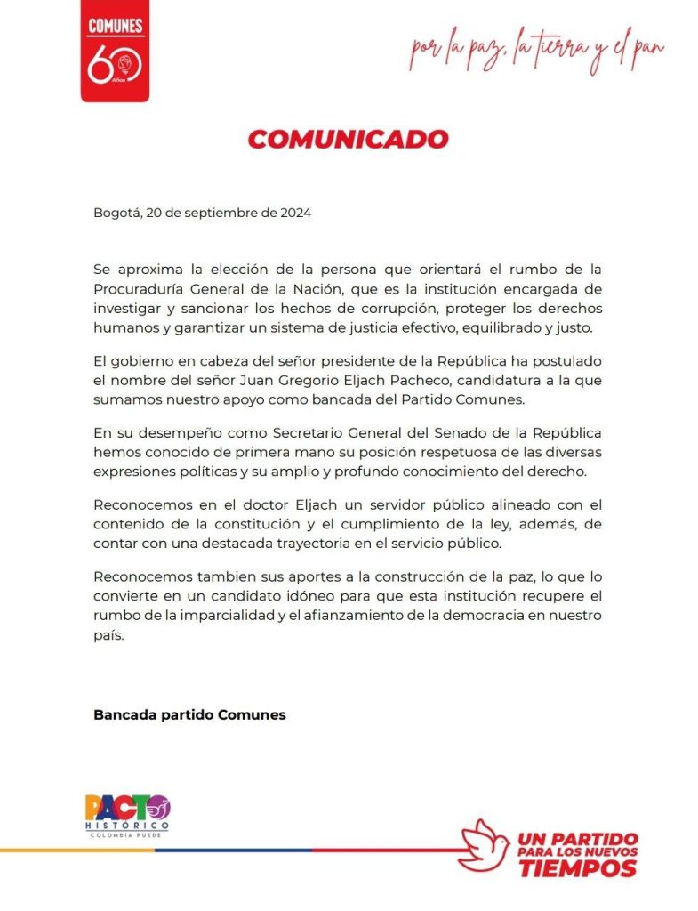 Gregorio Eljach, el favorito para la Procuraduría General de la Nación con amplio respaldo político 3 WhatsApp Image 2024 09 21 at 7.00.54 AM