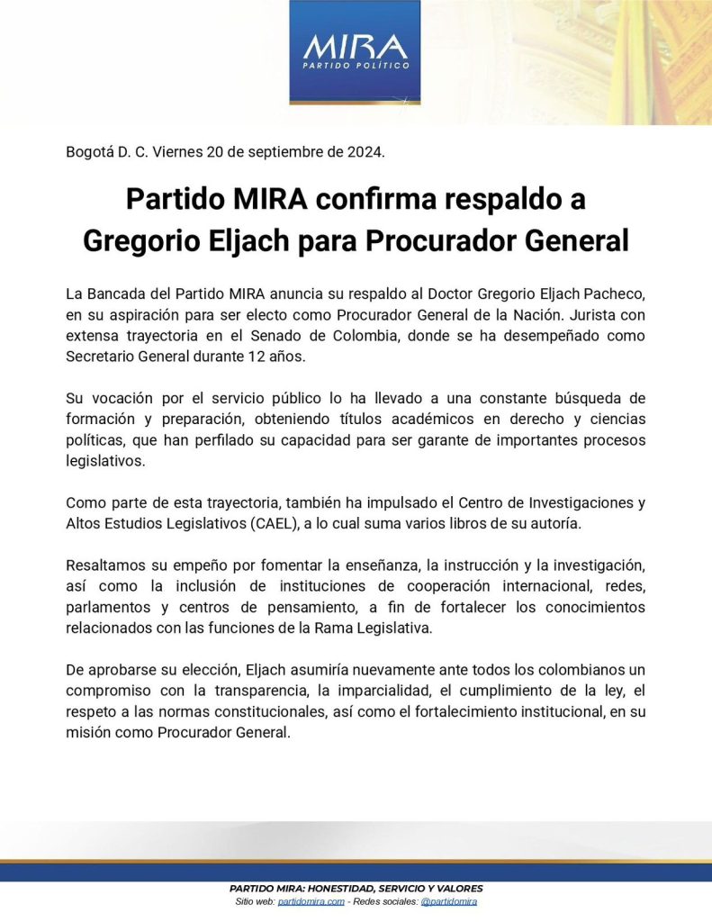 Gregorio Eljach, el favorito para la Procuraduría General de la Nación con amplio respaldo político 4 WhatsApp Image 2024 09 21 at 7.00.55 AM