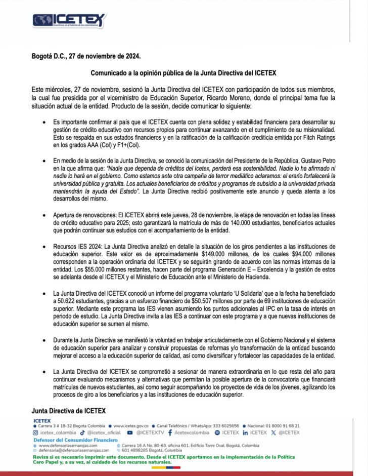 Icetex abre este jueves la etapa de renovación de créditos educativos para 2025 1 20241127 213025 728x940 1