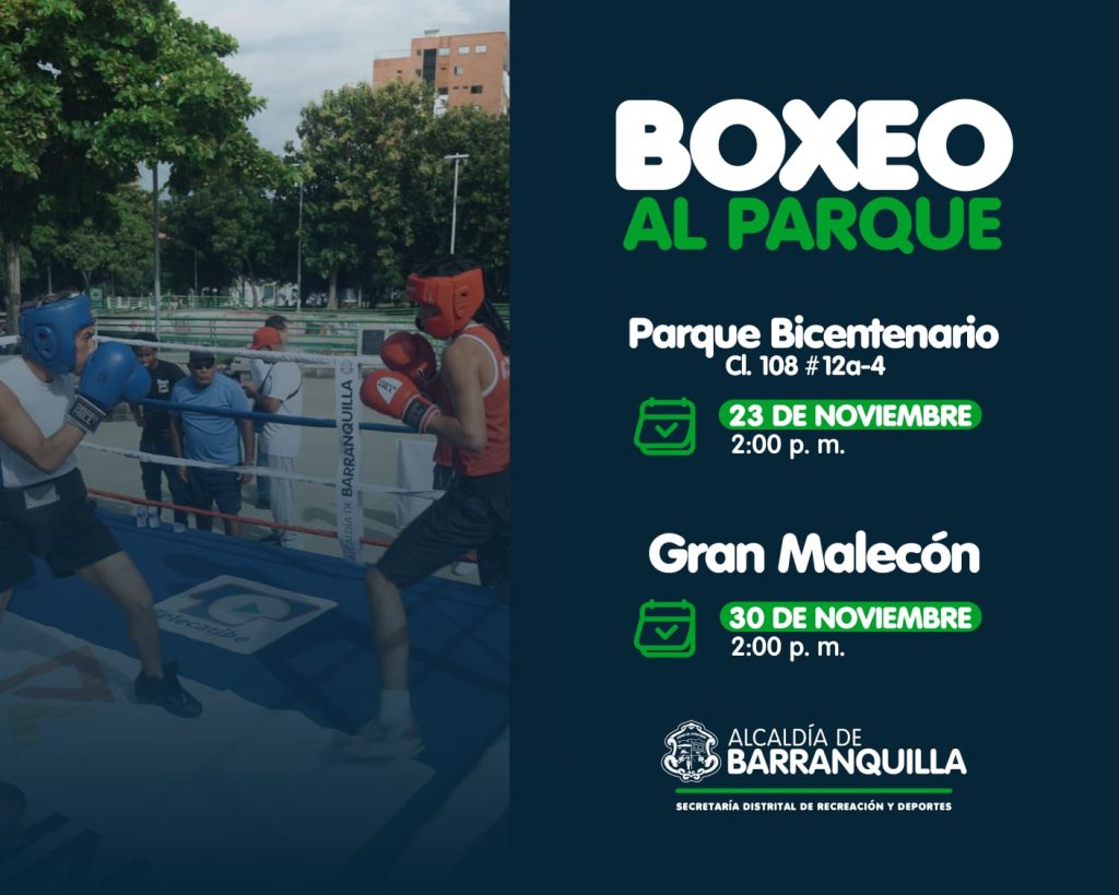 Boxeo al parque continúa su ruta en Barranquilla 4 5624e79e 3237 47f1 8b98 04ed51ab3f12