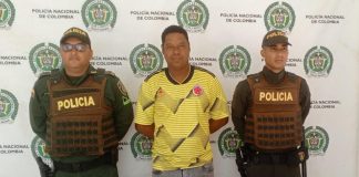 Jhaide Caballero Rebolledo, capturado en San Estanislao Kostka, Bolívar, tras años de evasión. Es acusado de violencia intrafamiliar agravada y amenazas contra su expareja. // Foto: Suministrada.