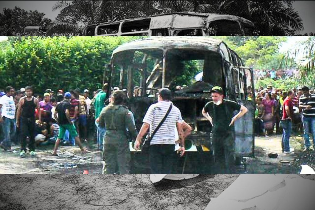 A 10 años de la tragedia en Fundación: Consejo de Estado define responsabilidades por incendio de bus escolar 2 Asi quedo el bus A 10 anos de la tragedia en Fundacion Consejo de Estado define responsabilidades por incendio de bus escolar