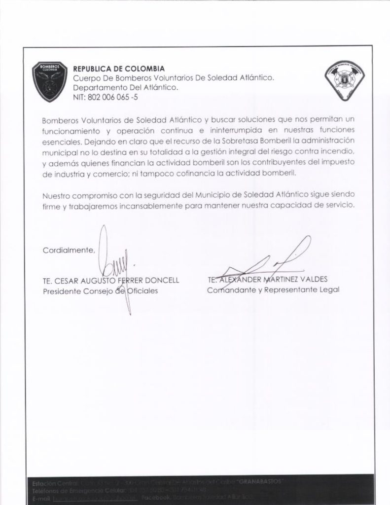 COMUNICADO A LA OPINION PUBLICA CESE DE ACTIDADES CP 004 2024 page 0002
