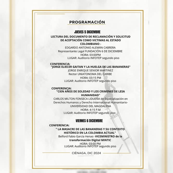 Ciénaga conmemora el 96º aniversario de la masacre de las Bananeras 2 FB IMG 1733453794987