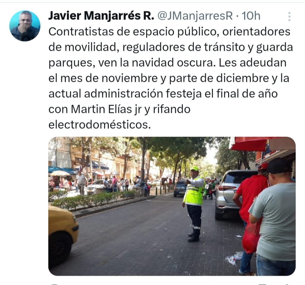 Contratistas del Distrito denuncian impago de salarios mientras la Administración Municipal celebra con lujo: "¿Quién les responde?" 1 a1088dbb d48a 4a4c 8c78 447174515bf6