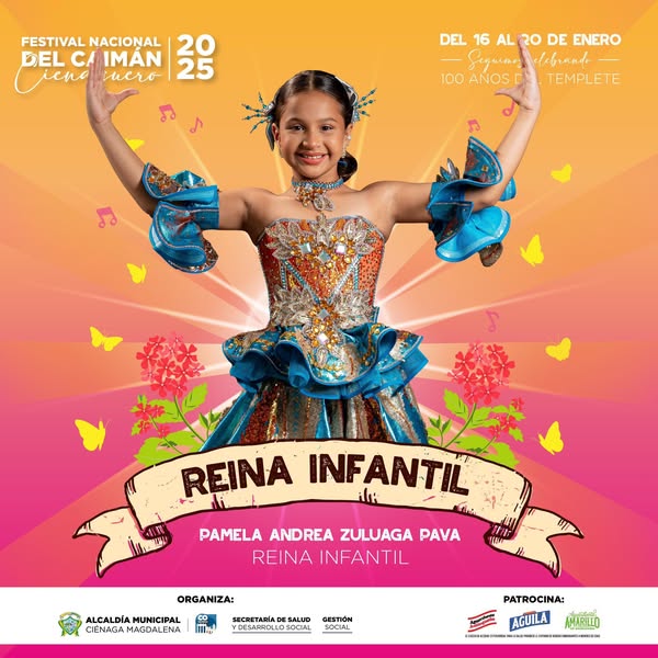 Afiche oficial del Festival Nacional del Caimán Cienaguero 2025 rinde homenaje al Templete 2 472165605 1132130928921343 2261751765985204466 n