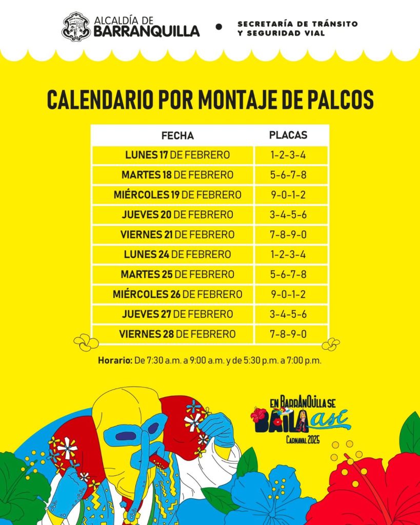 Inició el Pico y Placa por Carnaval 2025 en Barranquilla: Vías Afectadas y Nuevas Medidas de Tránsito 3 Gj GBiHWcAAaQTr