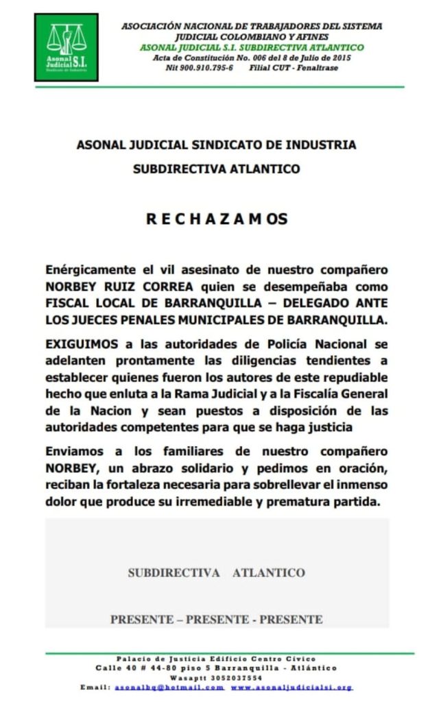Abren investigación tras asesinato del fiscal Norbey Ruiz Correa en el barrio Galán 1 IMG 20250219 WA0023