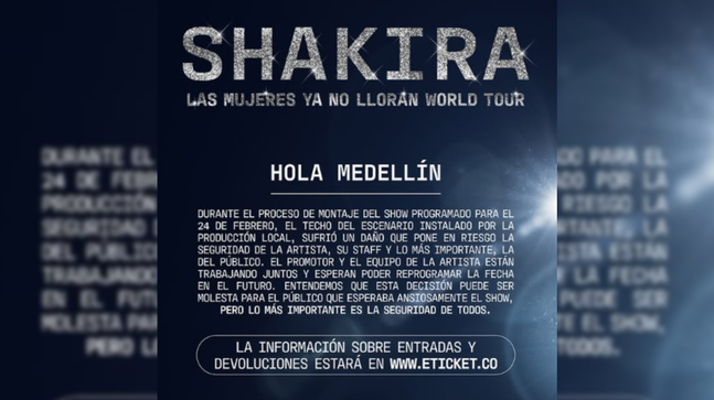 concierto medellin shakira