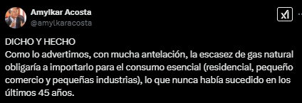 Amylkar Acosta advierte sobre la escasez de gas natural y la necesidad de importarlo 1 image 3