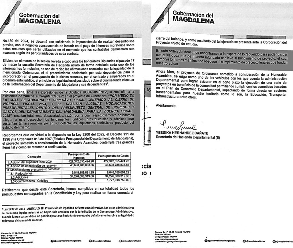 Hacienda Departamental responde a diputada Rosa Jiménez y pide aclaración sobre "Micos" en proyecto de Superávit 2 486050757 529956630151620 7125012478927306546 n 16