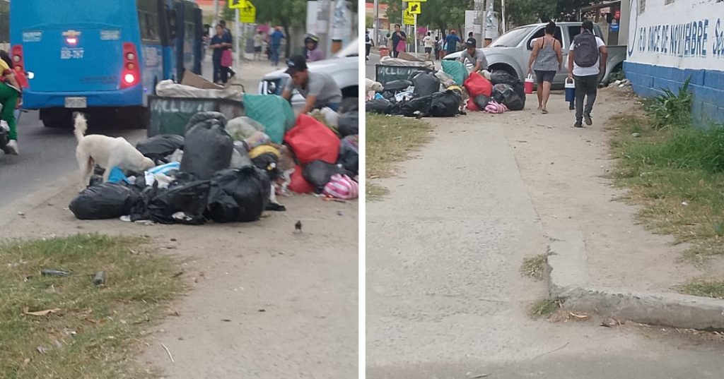 Sede cinco del colegio Once de Noviembre: Más de 700 estudiantes continúan en riesgo por acumulación de basuras frente al plantel 1 IMG 20250313 WA0026