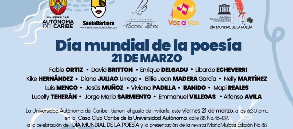 Barranquilla celebrará el Día mundial de la Poesía 1 IMG 20250314 WA0029
