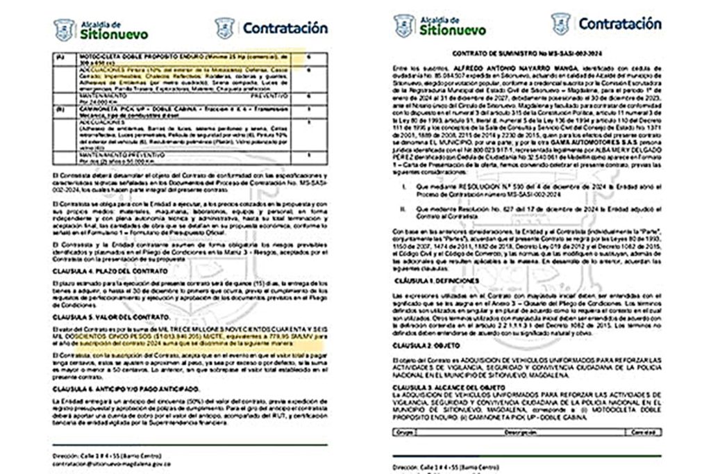 Escándalo en Sitionuevo: Alcalde firma contrato para compra de vehículos con sobrecosto para la Policía Municipal 1 486050757 529956630151620 712501247892sdf7306546 n 13