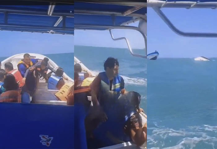 Lancha volcó con 17 turistas camino al Parque Tayrona, todos fueron rescatados con éxito 1 488018370 9666561470048686 8300318949243870816 n
