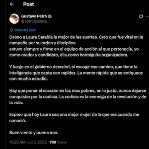 Carlos Caicedo critica la salida de Laura Sarabia y cuestiona el papel de figuras cercanas al poder 1 FMBOEGTMCNE43DTDJIL2IQ6YEE