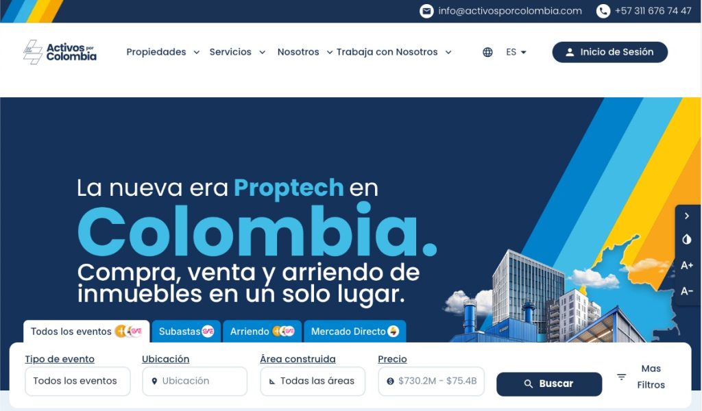 SAE lanza “Activos por Colombia”, nuevo portal para subastas electrónicas con 600 inmuebles 1 Activos por Colombia