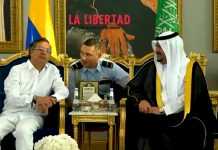 Presidente Petro llega a Riad y se reúne con el príncipe heredero de Arabia Saudí