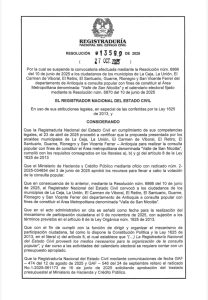 Registraduría suspende consulta para crear el área metropolitana “Valle de San Nicolás” en Antioquia 1 G4WJxxMXgAAfAdM