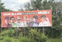 La queja y denuncia de Rafael Martínez: Una valla burdamente diseñada